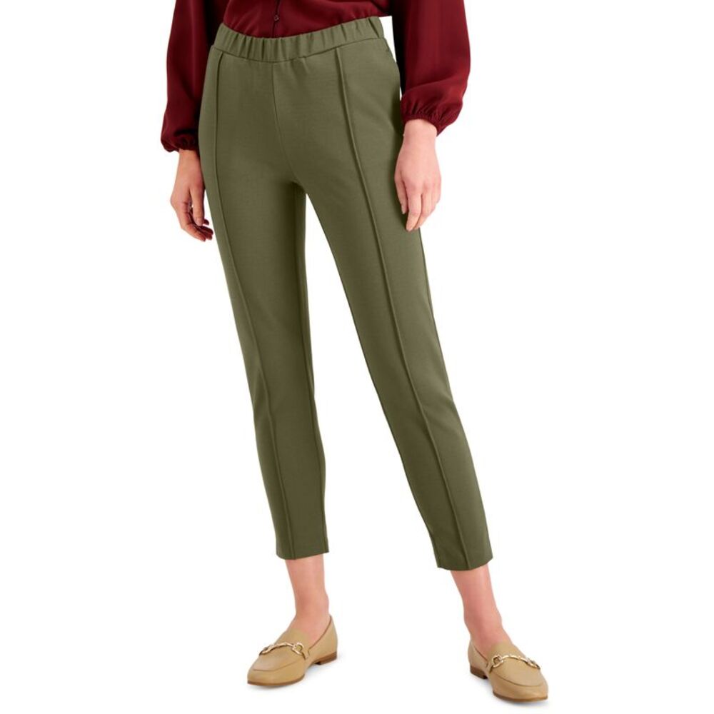 Alfani Petite Solid Seamed Cropped Pants